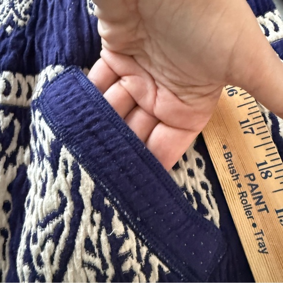 Free People Boho Jacket - Navy Blue Embroidered Jacket - 8 - Picture 8 of 13